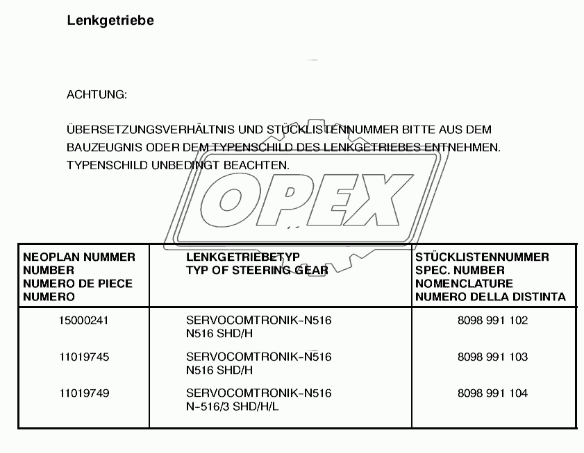 STEERING GEAR