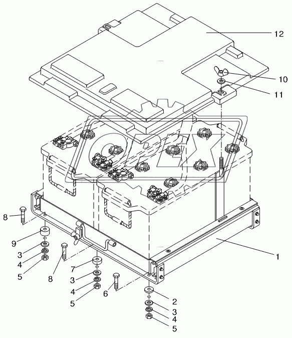 BATTERY MOUNTING 1