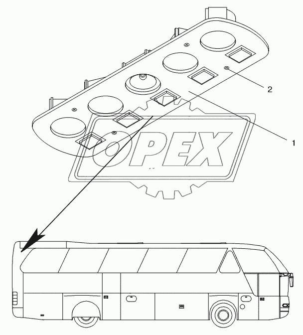 LIGHTING UNIT FOR REAR SEATS