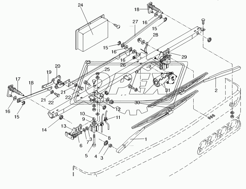 WIPER SYSTEM BOTTOM