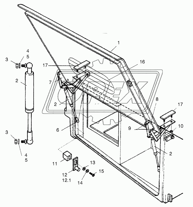 SERVICE FLAP REAR RIGHT