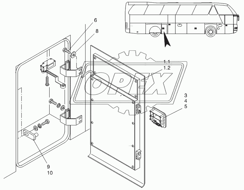 SERVICE DOOR REFRIGERATOR 1