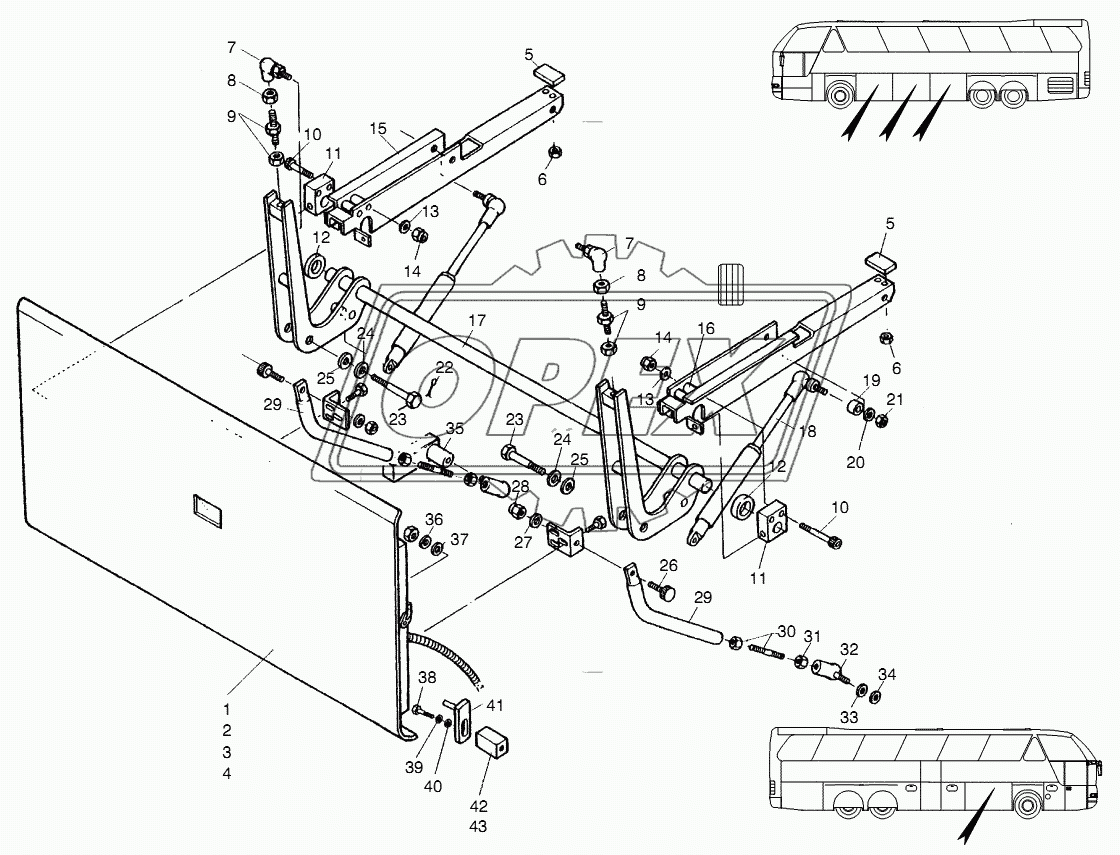 LUGGAGE-COMPARTMENT FLAPS CPL.