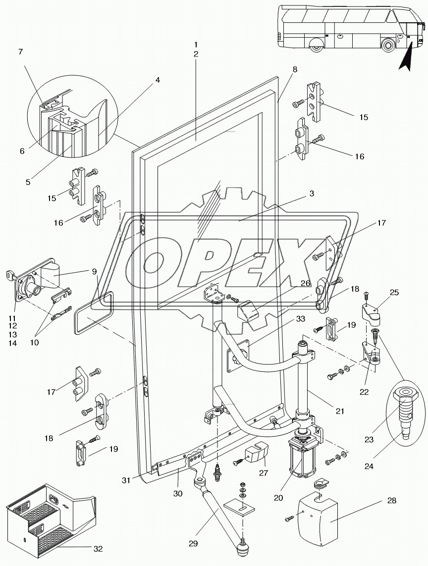 OUTWARD-SWINGING DOOR FRONT LH 2