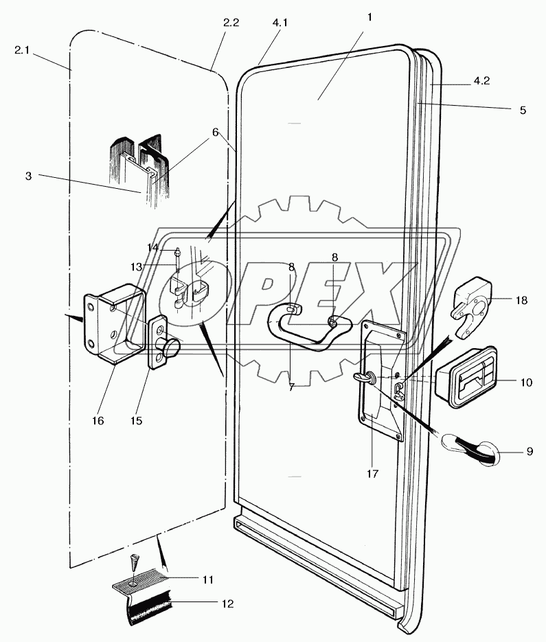 DOOR REAR RH 1