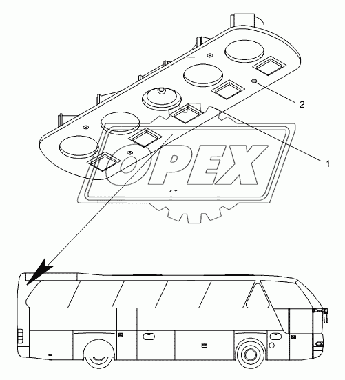 LIGHTING UNIT FOR REAR SEATS