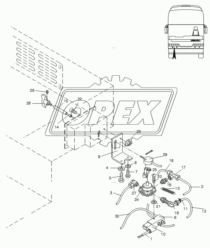 WIPERS-WASHER SYSTEM LOCKING SYSTEM