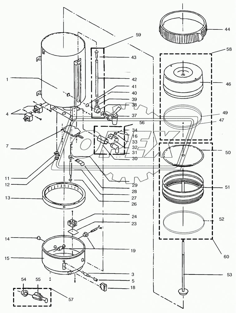 COFFEE - MACHINE TM40 SPARE PARTS