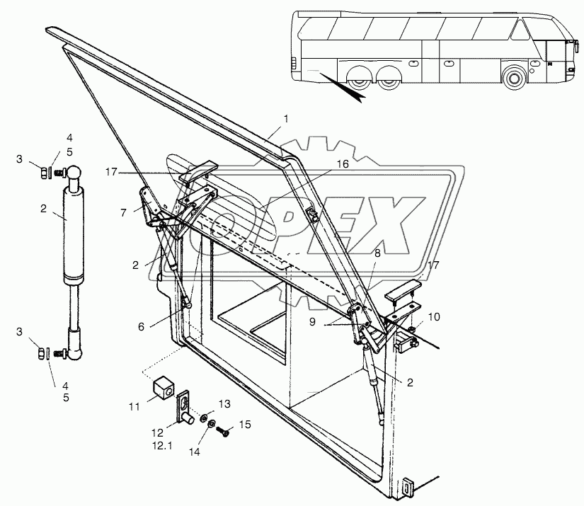 SERVICE FLAP REAR RIGHT