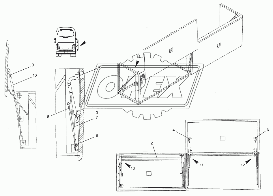 LUGGAGE-COMPARTMENT FLAPS