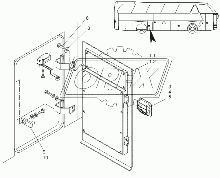 SERVICE DOOR REFRIGERATOR 1