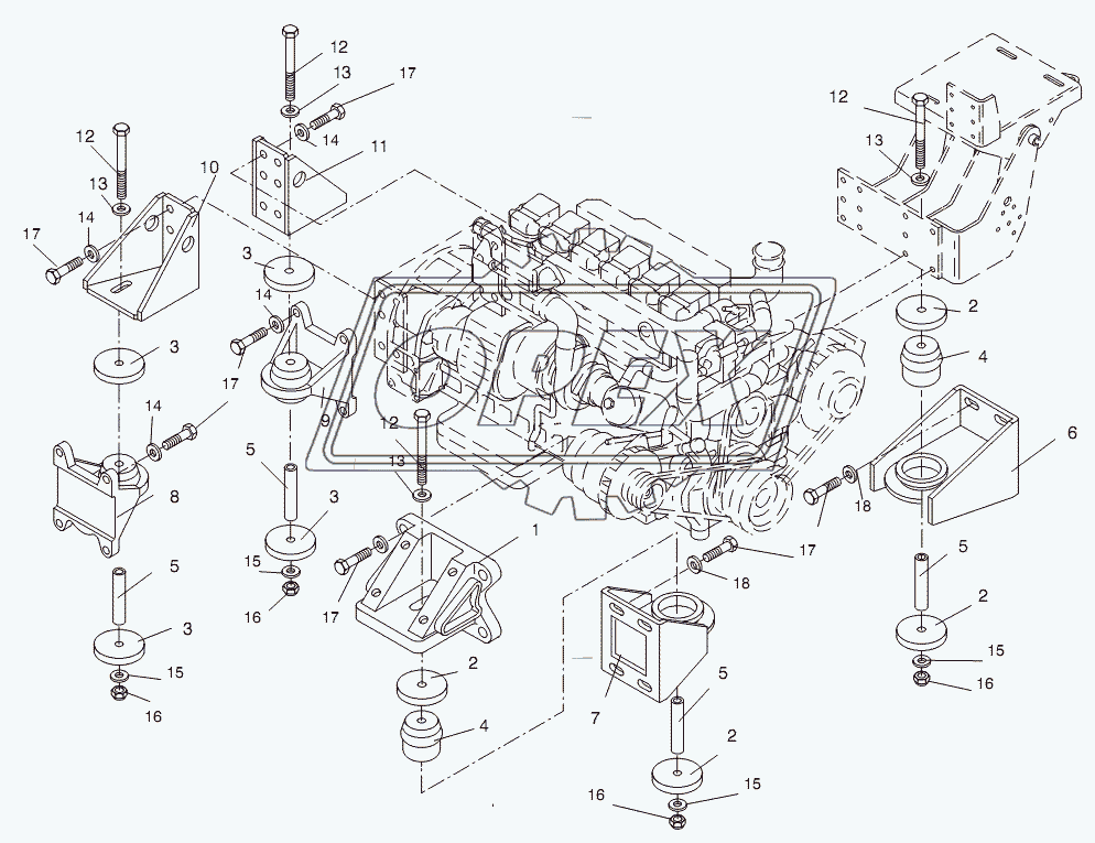 ENGINE SUSPENSION MAN