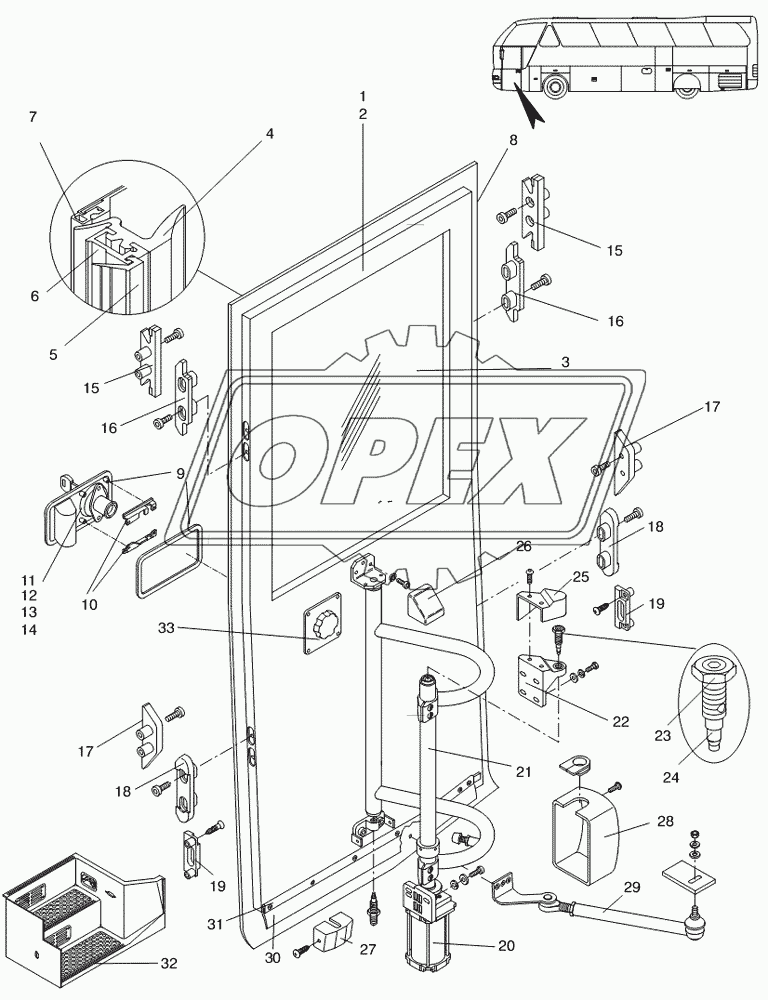 OUTWARD-SWINGING DOOR FRONT RH 2