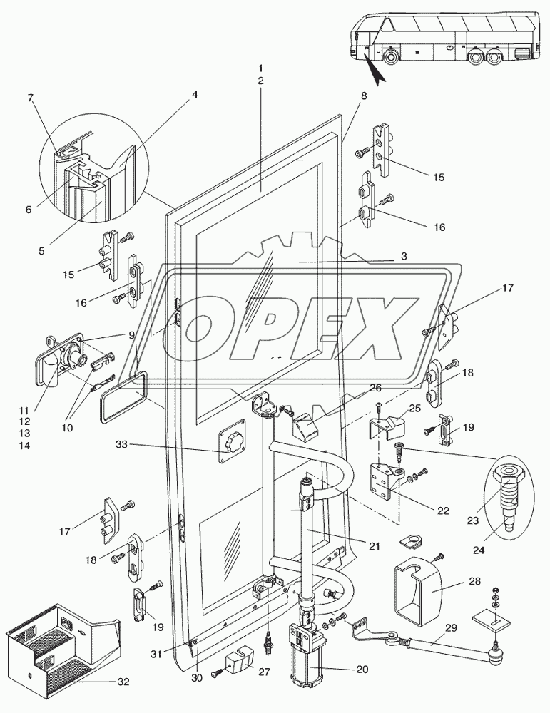 OUTWARD-SWINGING DOOR FRONT RH 3