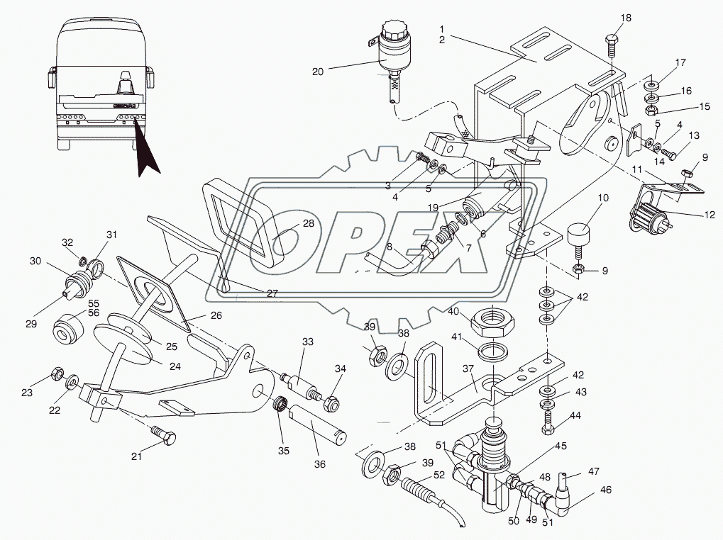 COUPLING WITH PEDAL