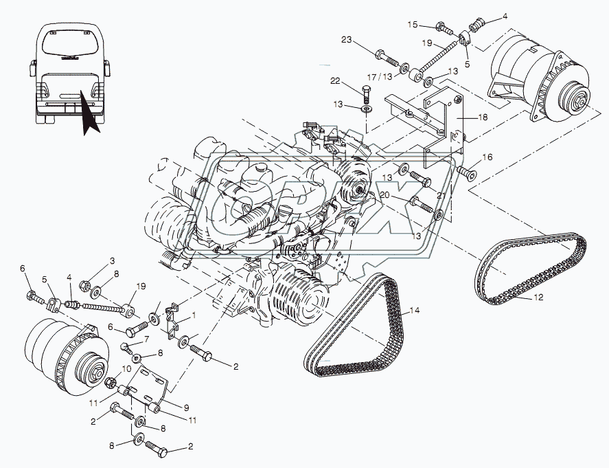 ALTERNATOR BRACKET 2