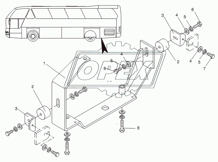 TRANSMISSION SUPPORT 1