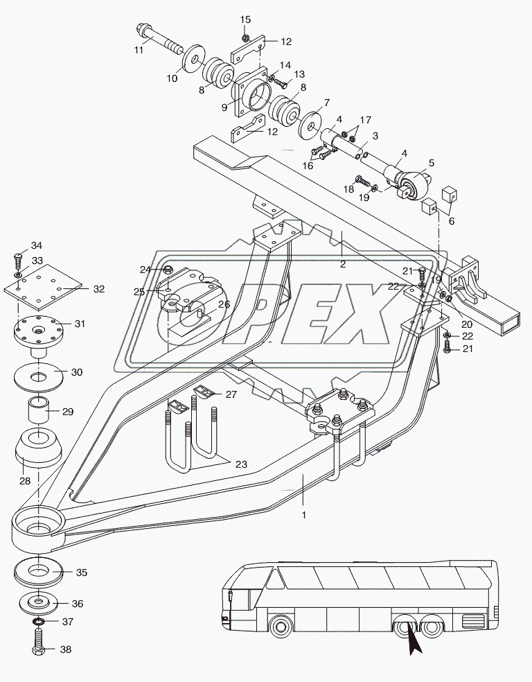 REAR AXLE SUBFRAME 2