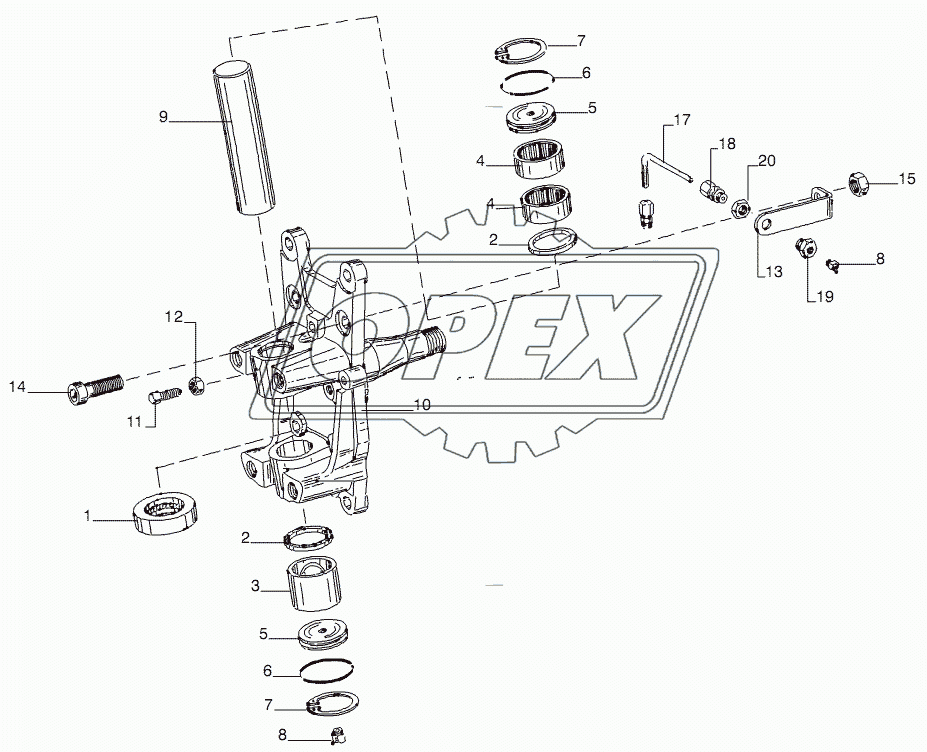 CASTER AXLE PARTS 2