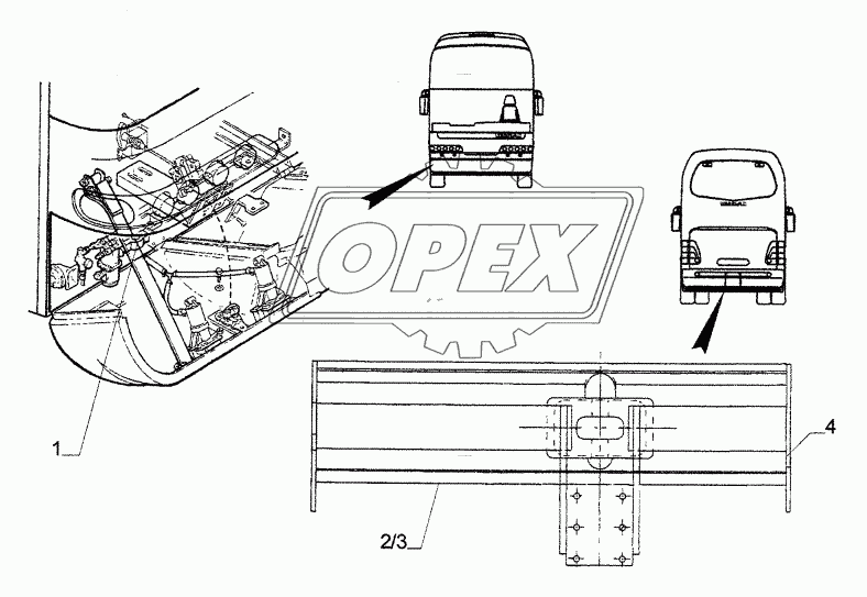 FRONT AND BACK CROSS BAR