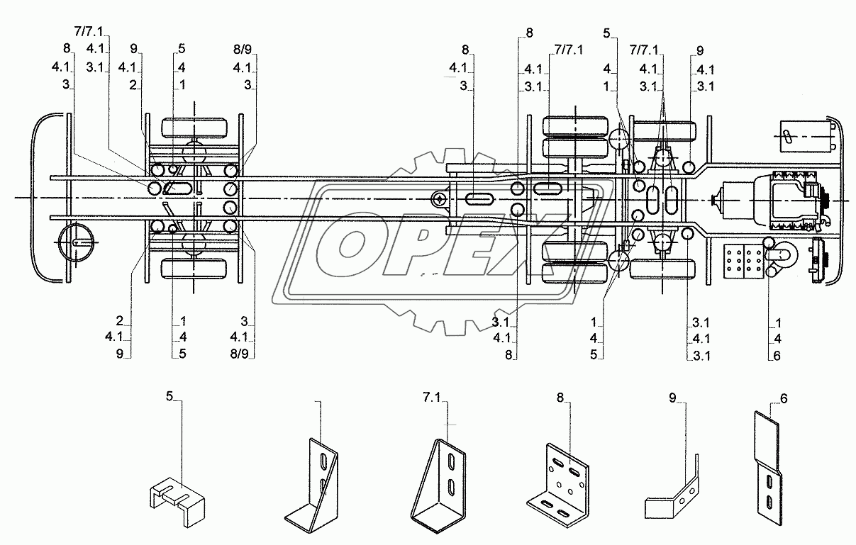 PLACEMENT FOR AIR TANK 2