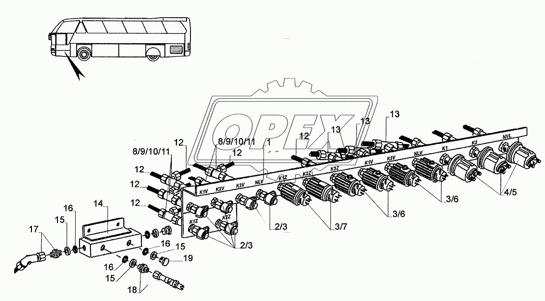 CONSOLE F. BRAKE LIGHT SWITCH