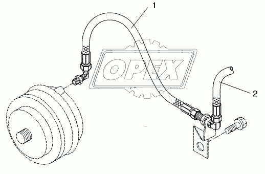 BRAKE HOSE FRONT AXLE