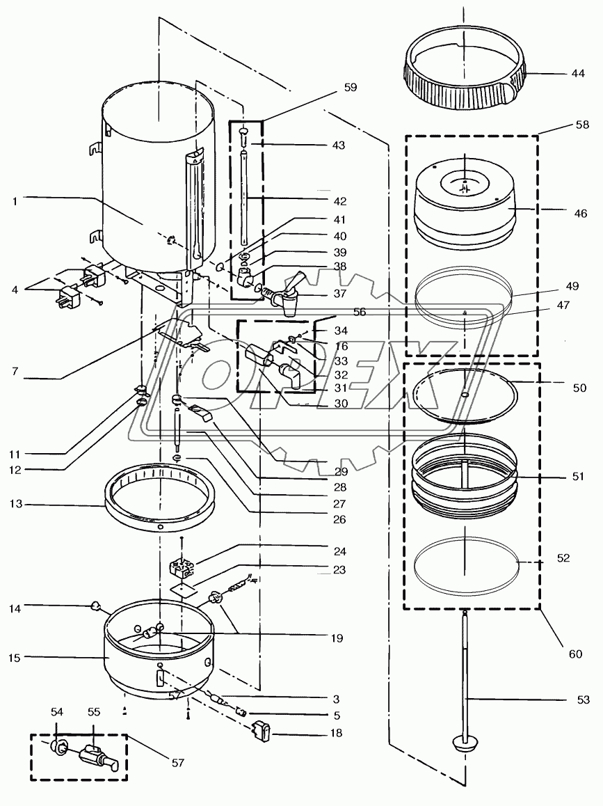 COFFEE - MACHINE TM40 SPARE PARTS