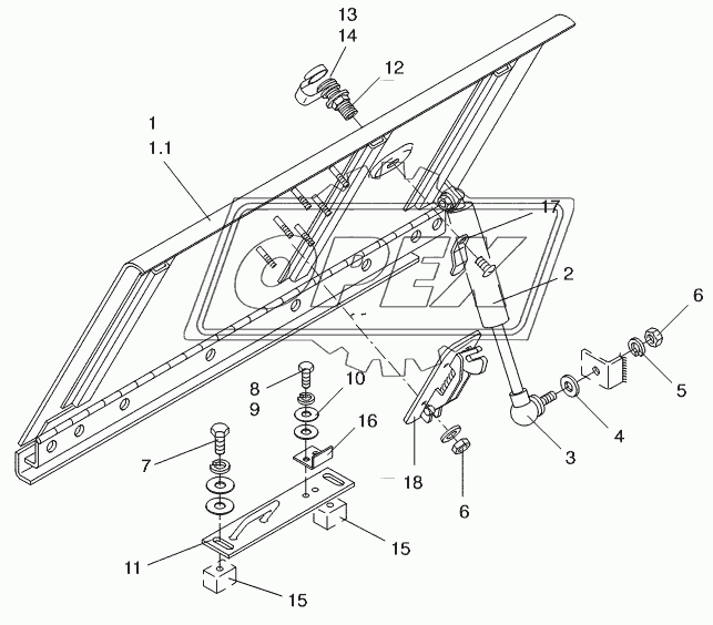 SERVICE FLAP FRONT RIGHTHANDED