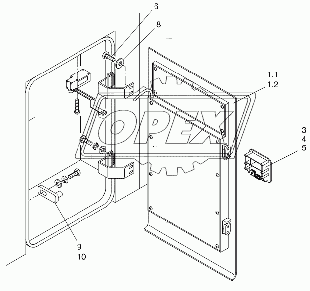 SERVICE DOOR REFRIGERATOR 1