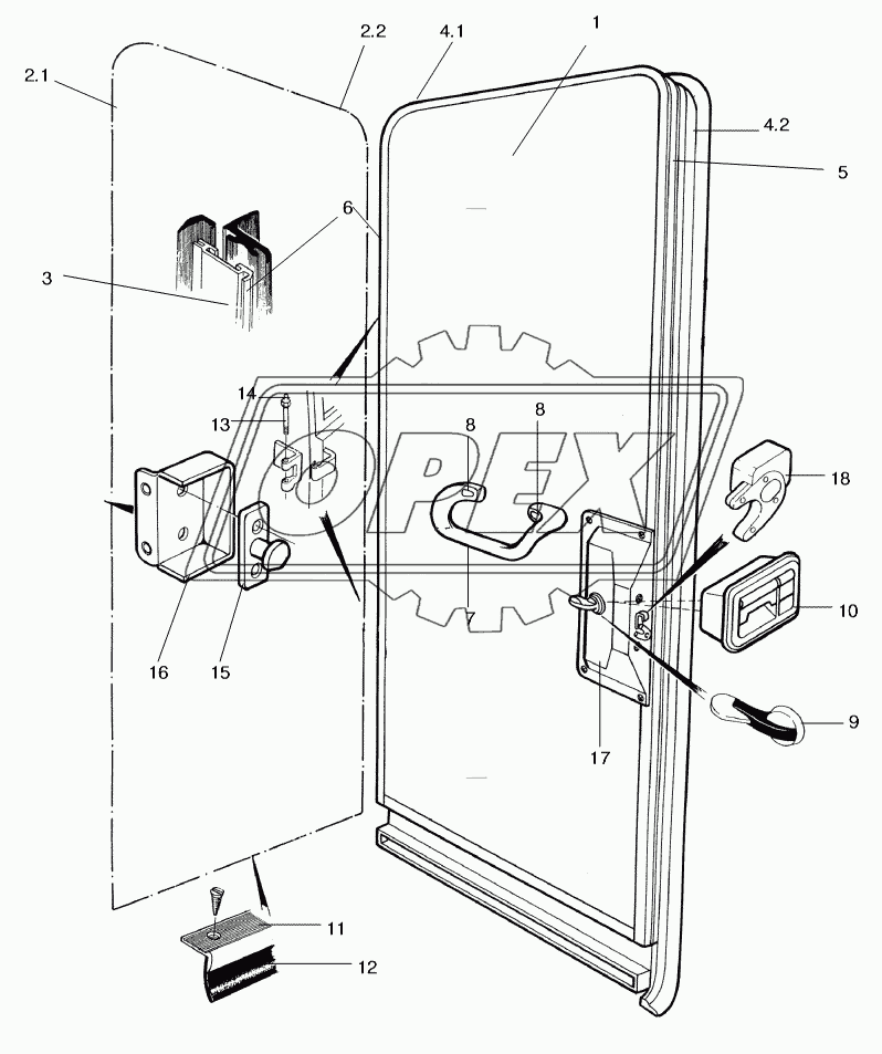 DOOR REAR RH 2