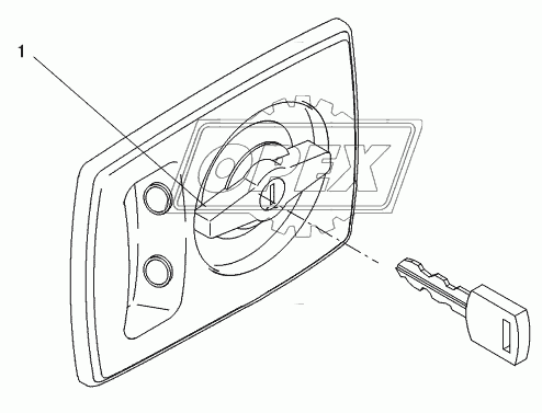 OUTSIDE HINGED DOOR LATCH