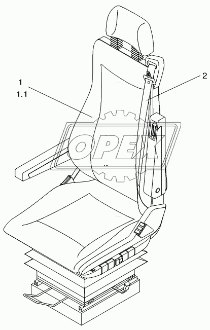 DRIVERS SEAT ISRI