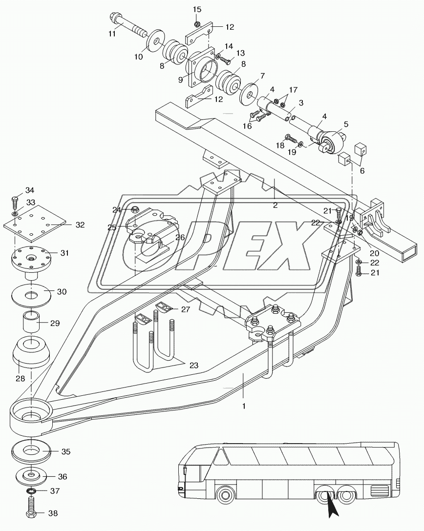 REAR AXLE SUBFRAME 2