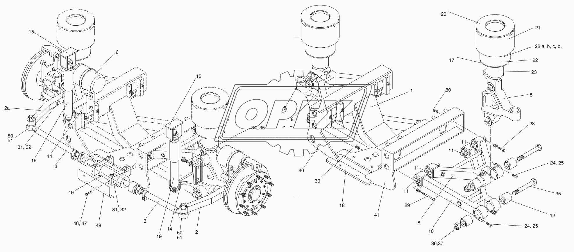 TRAILING AXLE 1