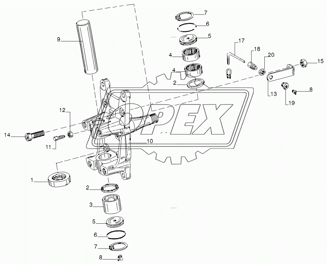 CASTER AXLE PARTS 2