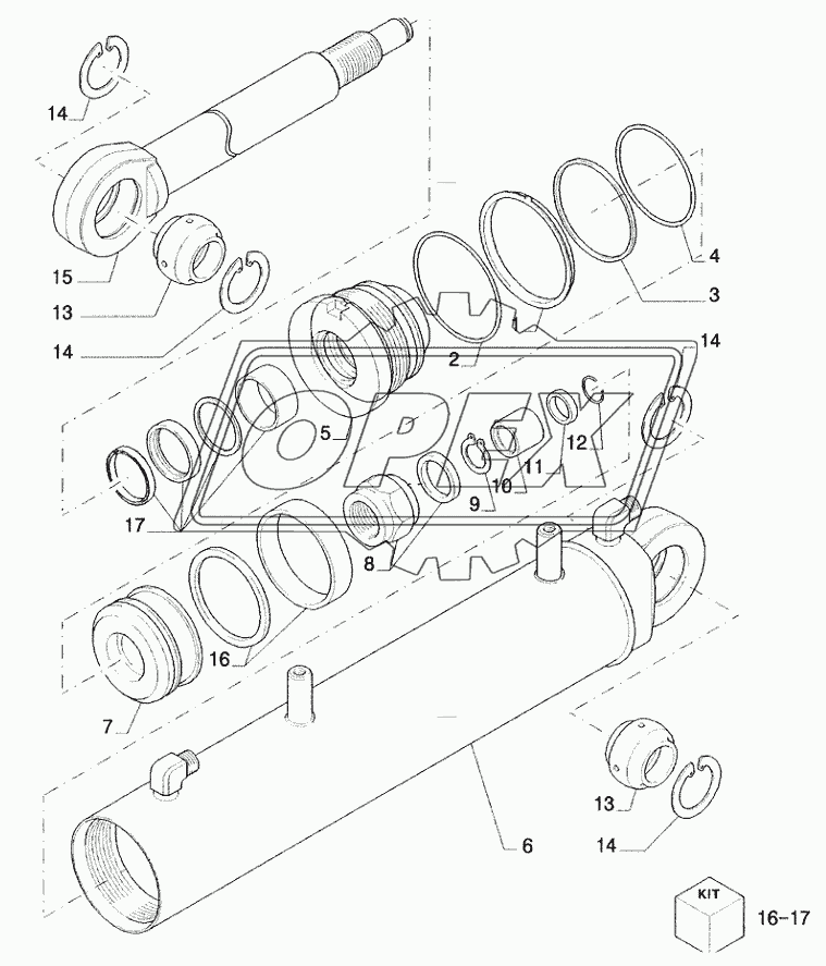 CYLINDER ASSY. ­ ANGLE (LT & XLT)