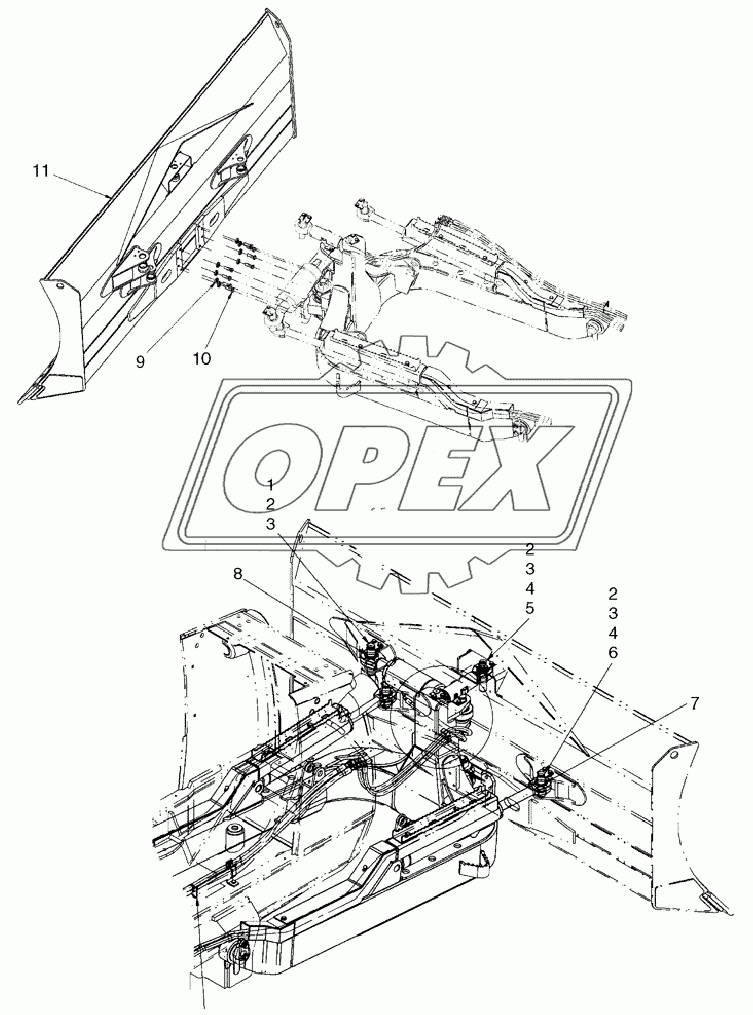 DOZER BLADE ­ MOUNTING