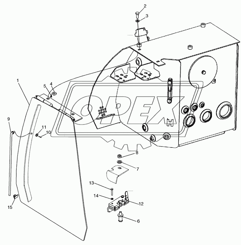 DOOR, REAR ­ TANK, HYDRAULIC OIL