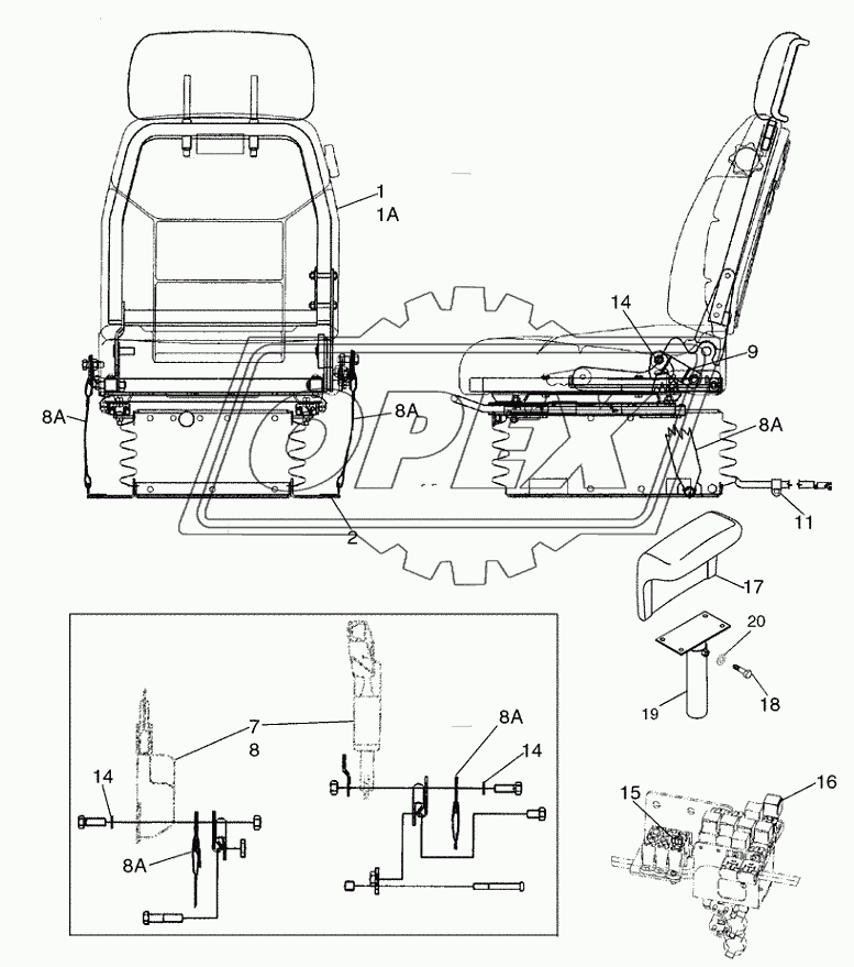 SEAT ASSY, AIR SUSPENSION ­ MOUNTING