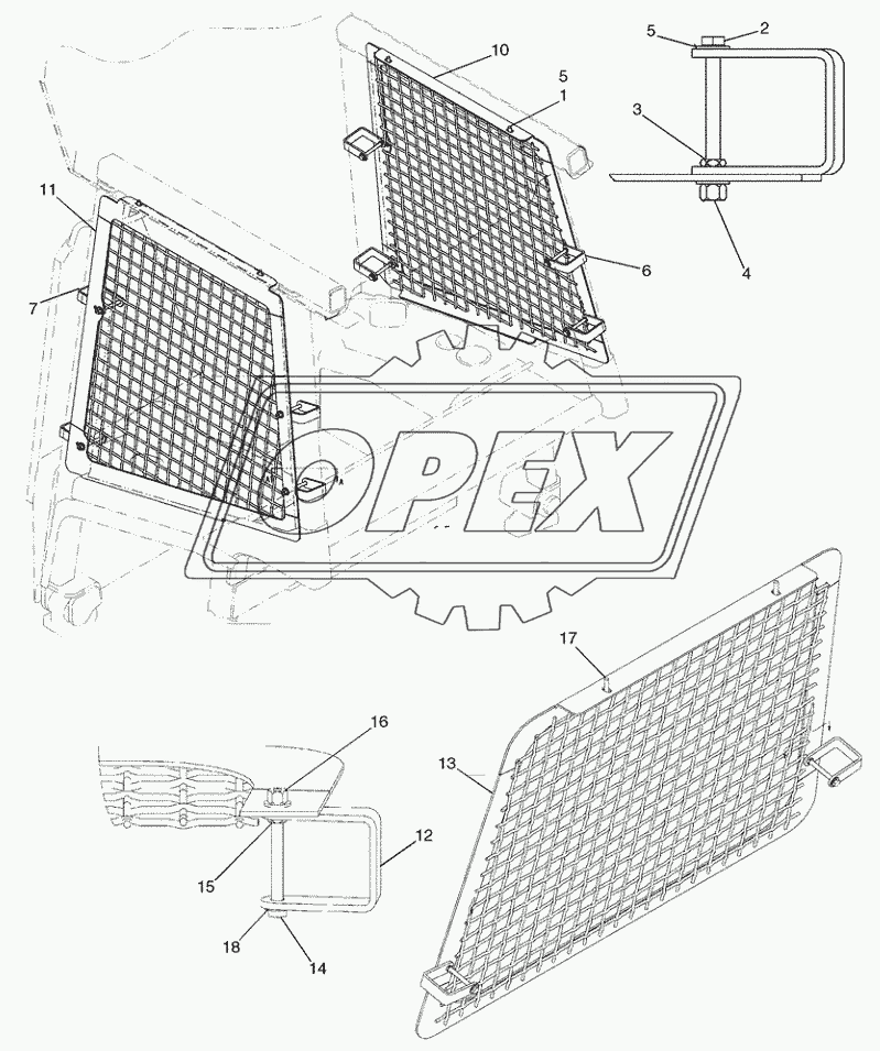 CANOPY, ROPS ­ SCREENS