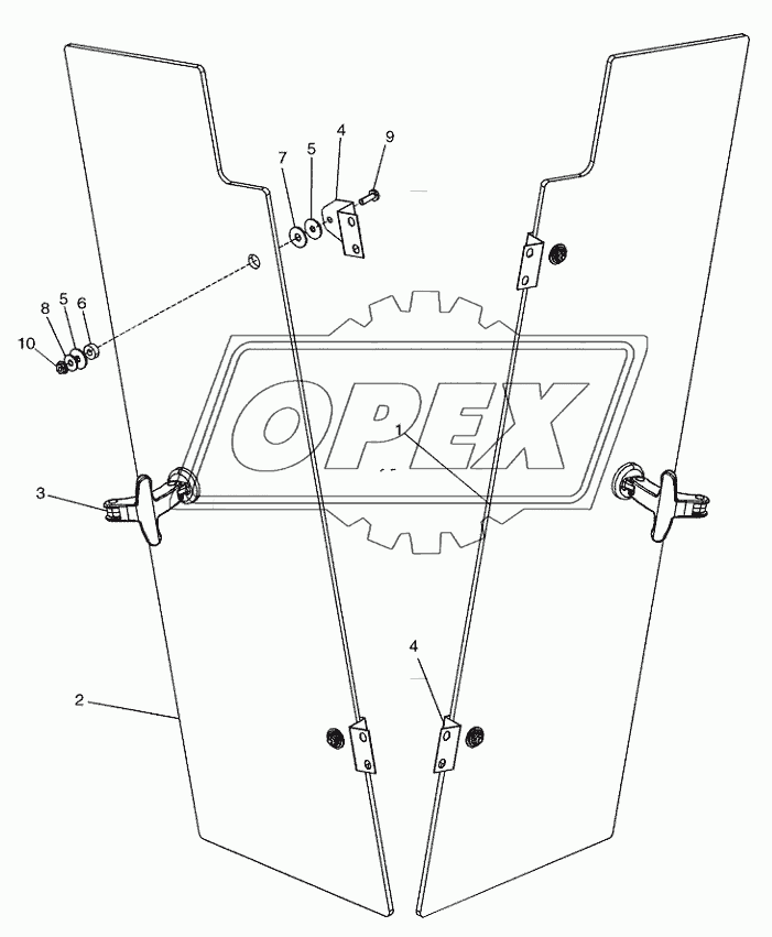 CAB ­ WINDOW VENTS ­ HARDWARE