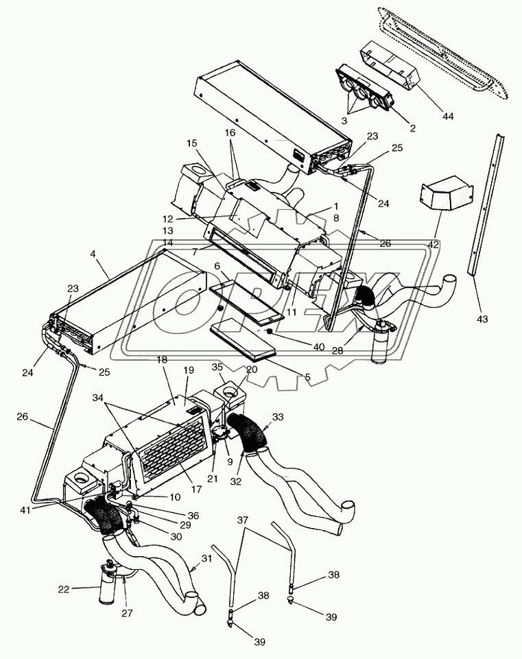 CAB ­ HEATER AND AIR CONDITIONING