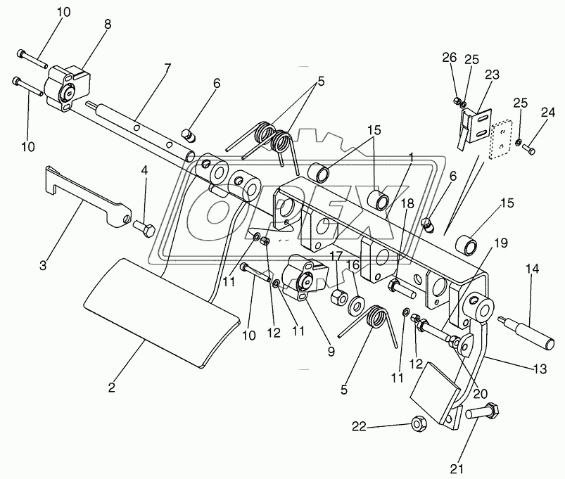 PEDALS ­ BRAKE AND DECELERATOR