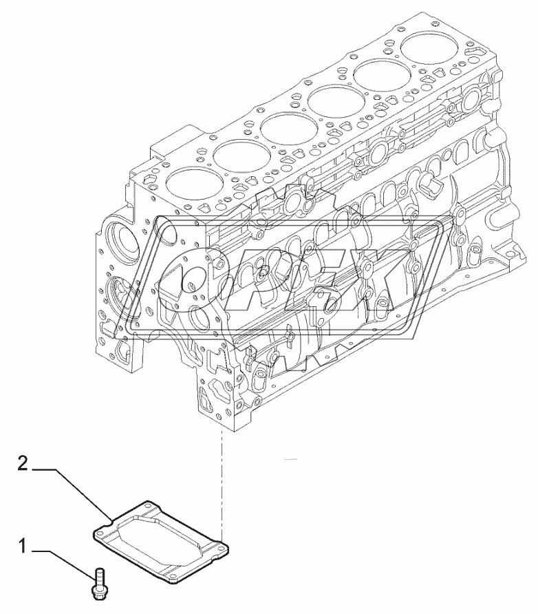 CYLINDER BLOCK STIFFENER PLATE