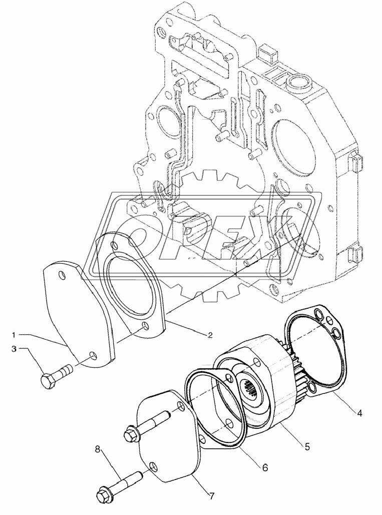 GEAR COVER PLATE ­ POWER TAKE ­ OFF