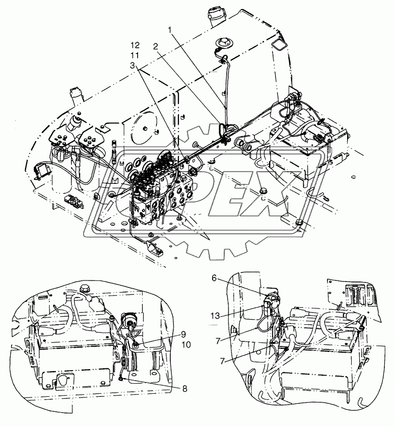 HARNESS, EQUIPMENT CONTROL & MASTER DISCONNECT SWITCH