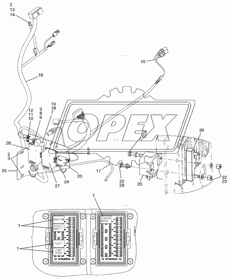 HARNESS, CAB/CANOPY