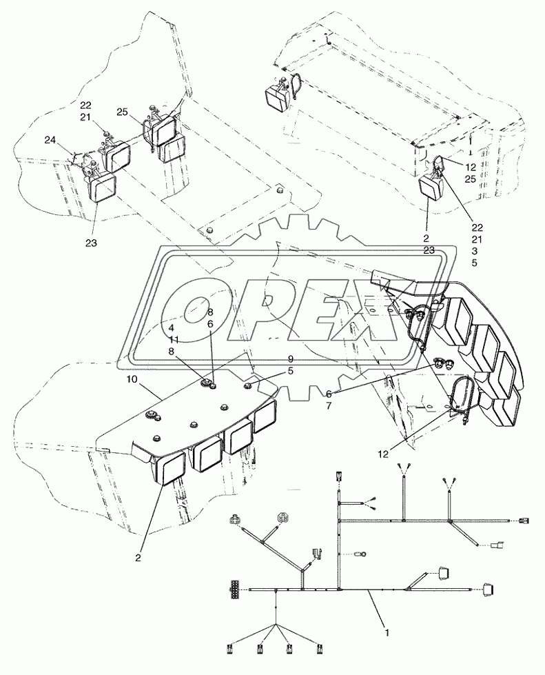 HARNESS, LAMP ­ CAB