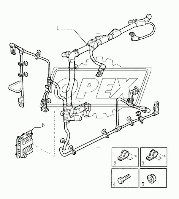 0.831(01) ­ ENGINE HARNESS MOUNTING